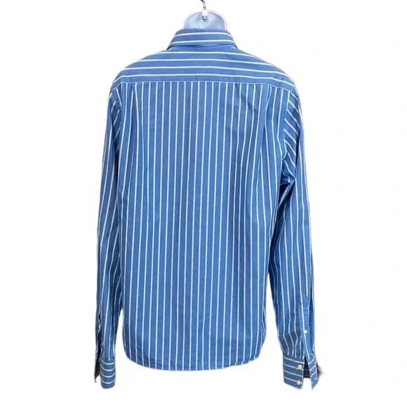 Abercrombie & Fitch Men’s Size XXL Striped Long Sleeve Muscle Button Up‎  Shirt - Picture 4 of 7